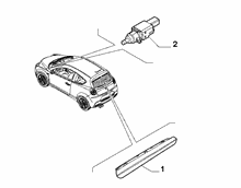 55501-020 REAR WINDOW STOP LIGHT AND SWITCH