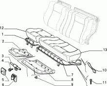 70613/02 REAR SEAT