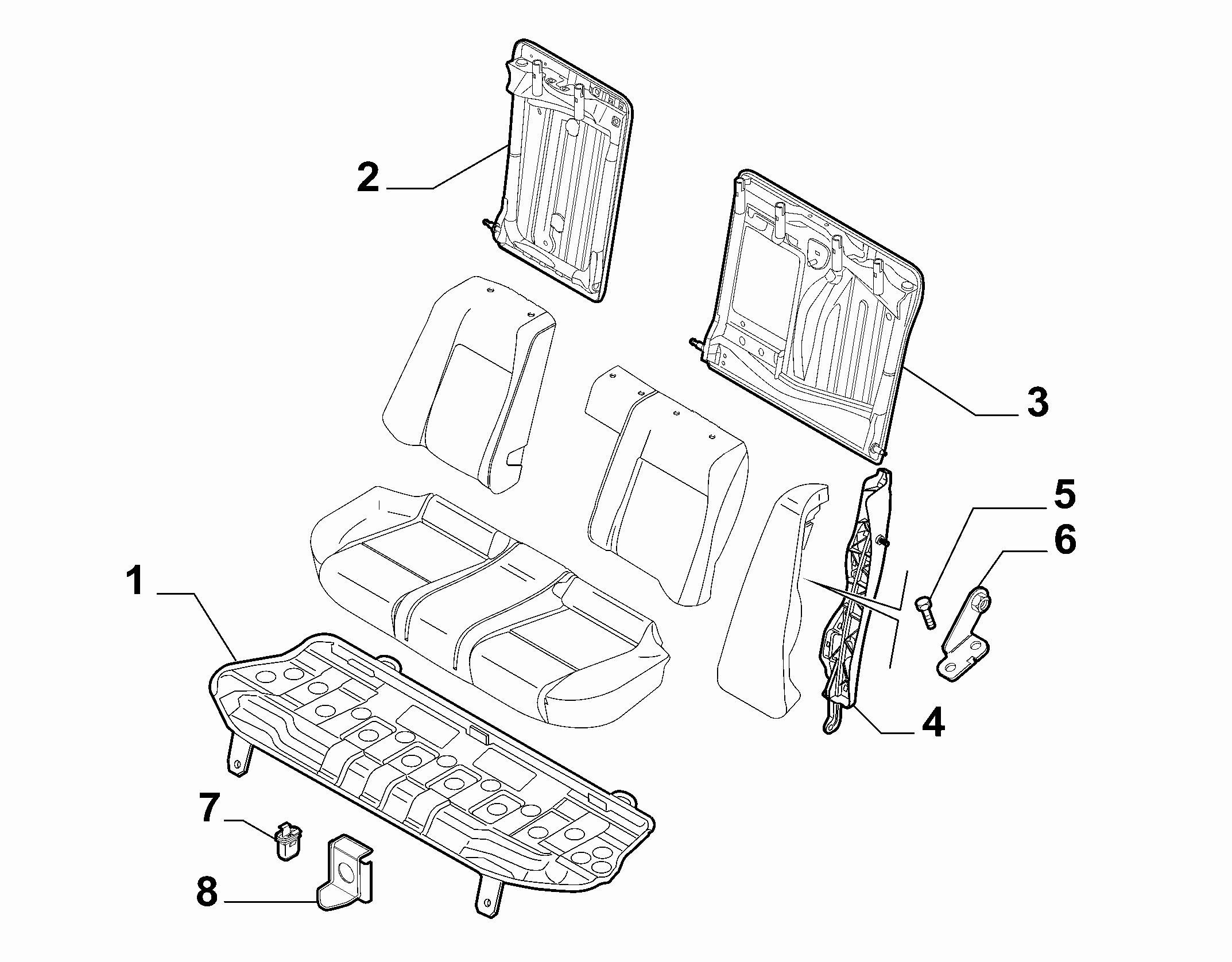 70613-020 REAR SEAT FRAME