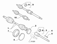27402-010 ПОЛУОСИ ДИФФЕРЕНЦИАЛА 