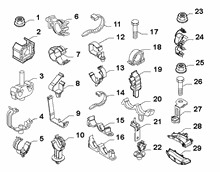 55527-010 CABLE SET FIXINGS