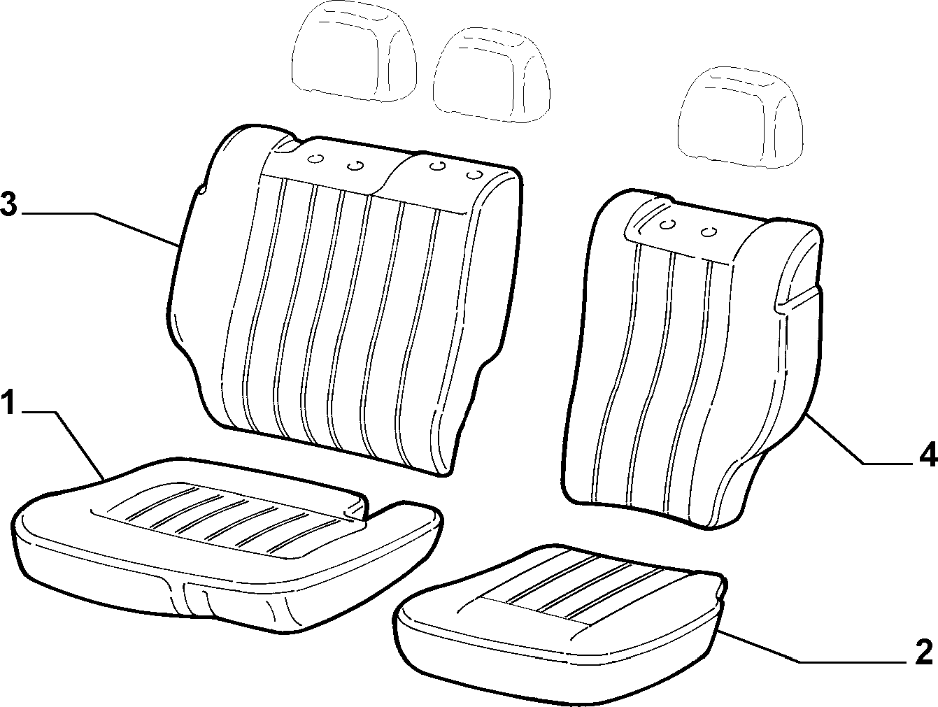 70615/00 REAR SEAT LINING