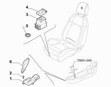 70601-030 FRONT SEAT ADJUSTMENT DEVICES