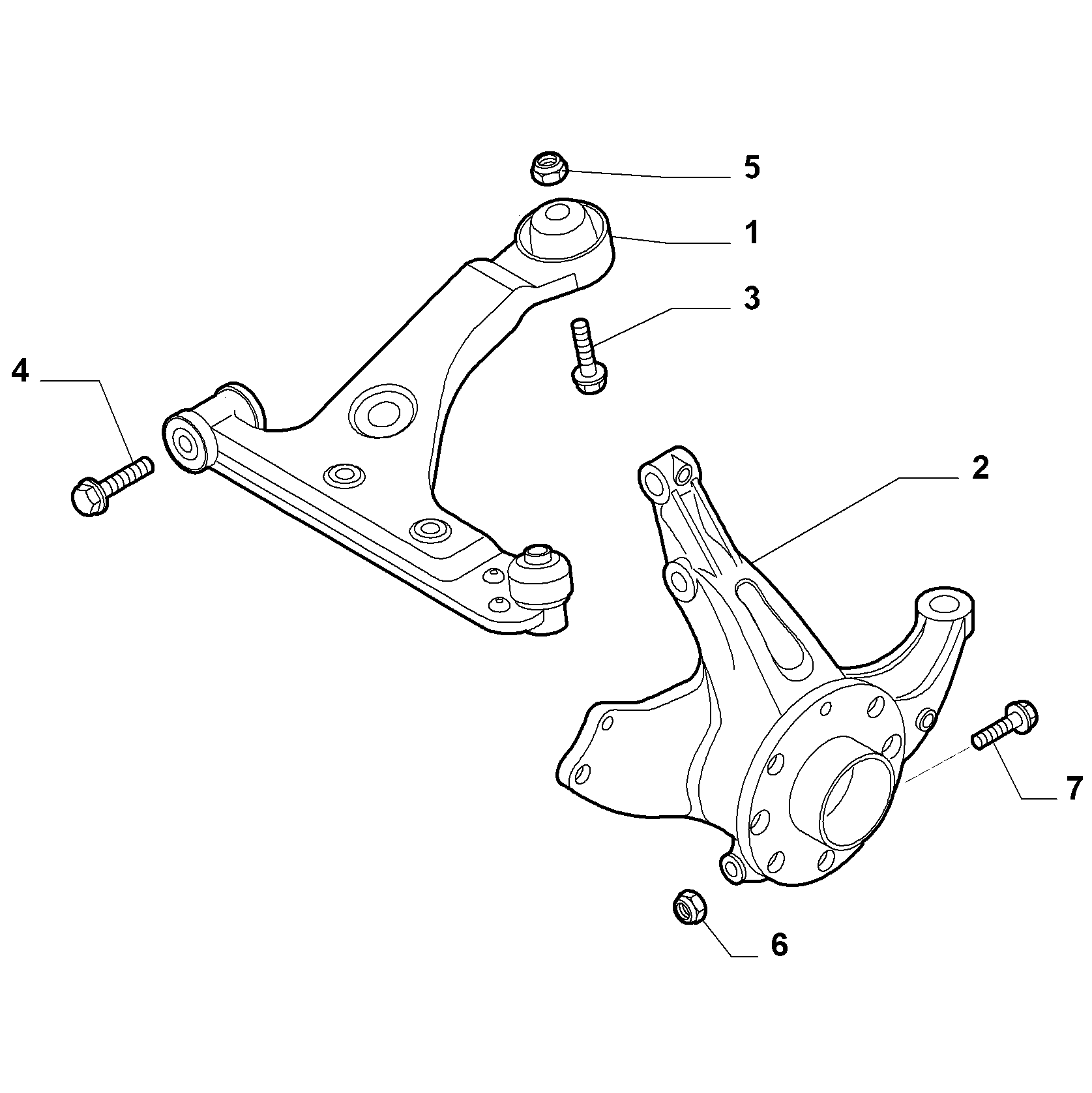 44301-010 SWING ARMS AND MOUNTINGS
