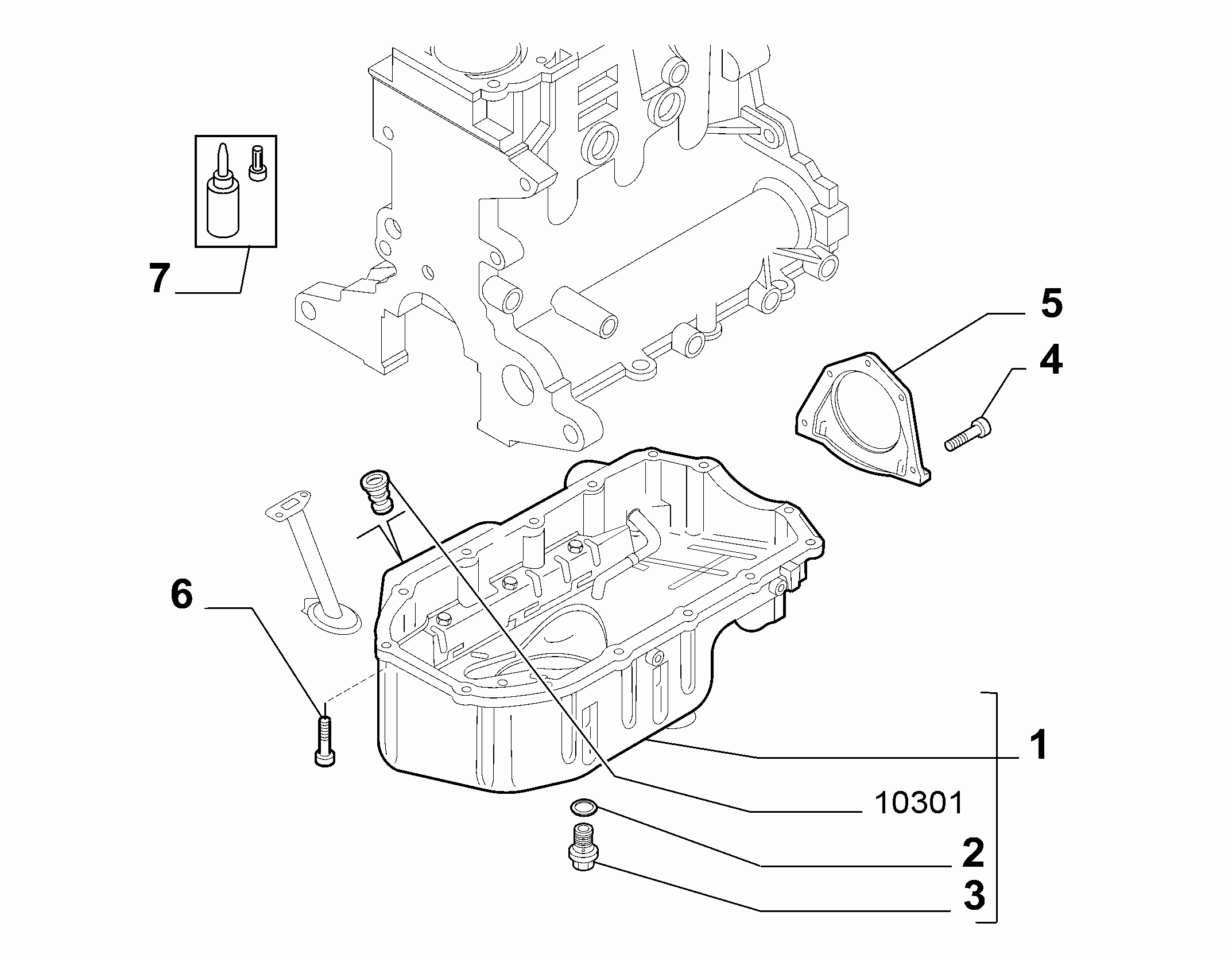 10102-010 OIL CAP AND FLOOR PANEL COVER