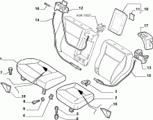 70613/02 REAR SEAT