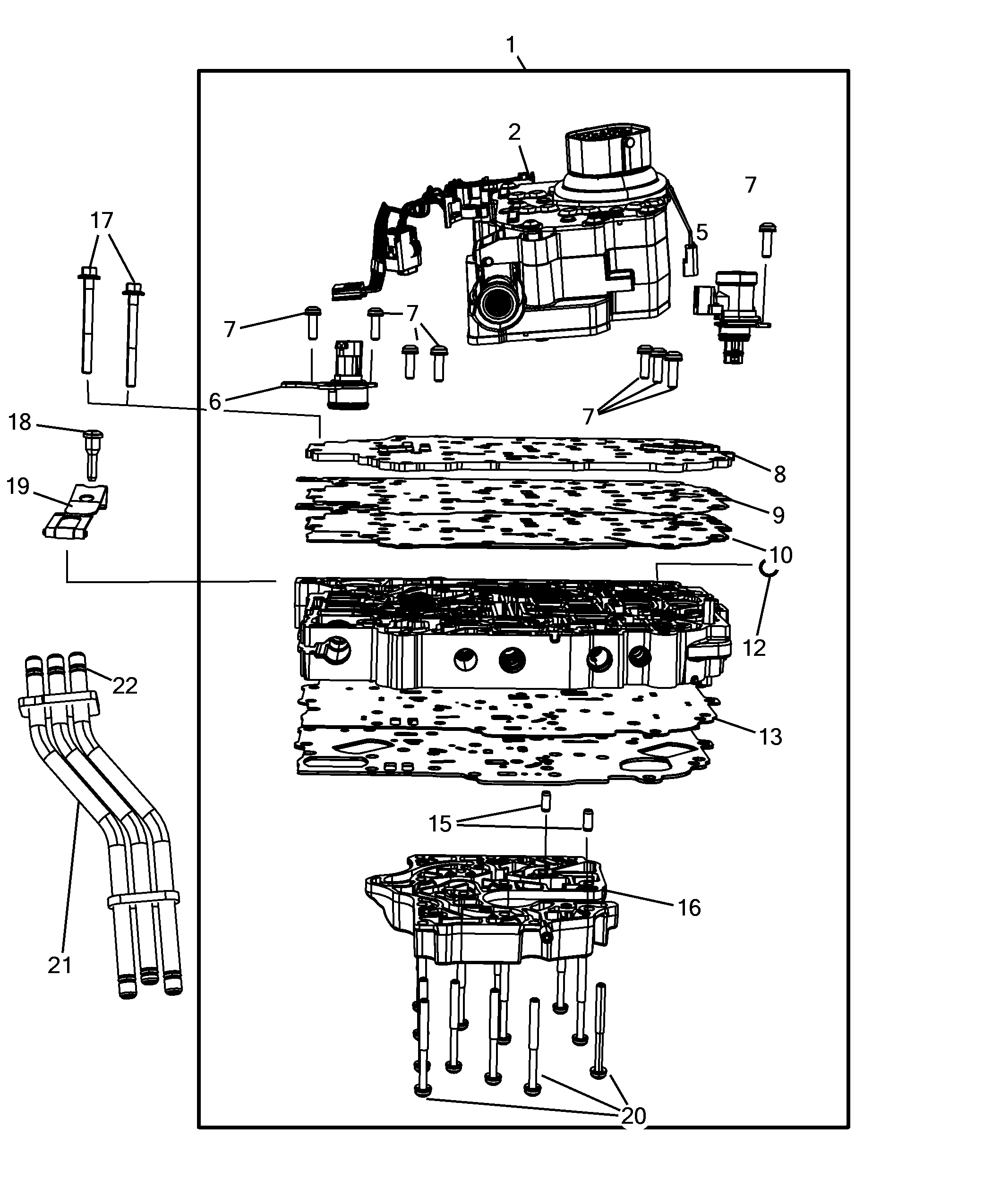 21201-100 AUTOMATIC TRANSMISSION VALVE UNIT