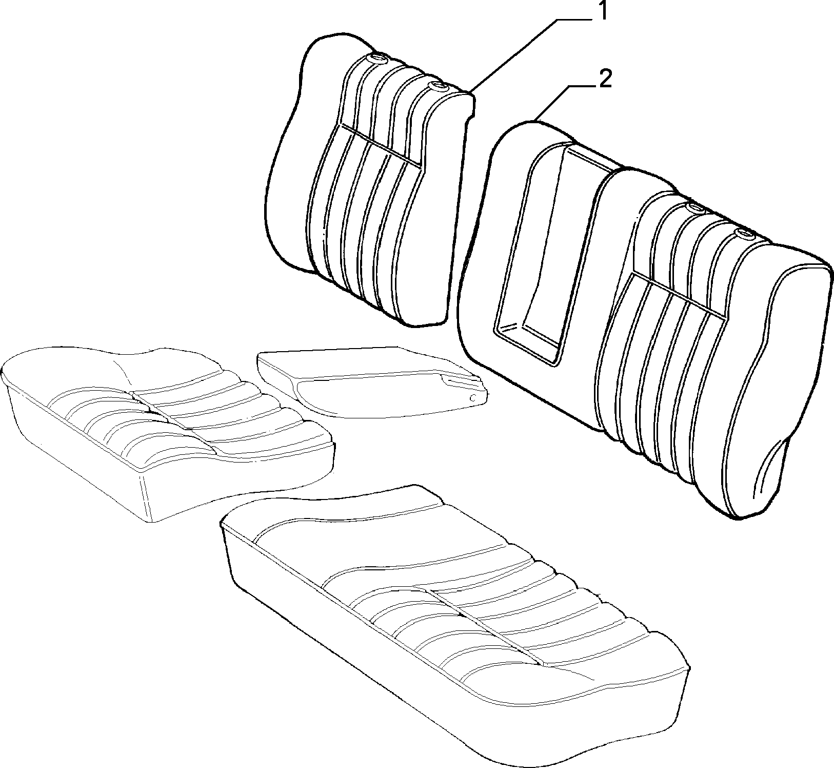 70615/03 REAR SEAT LINING