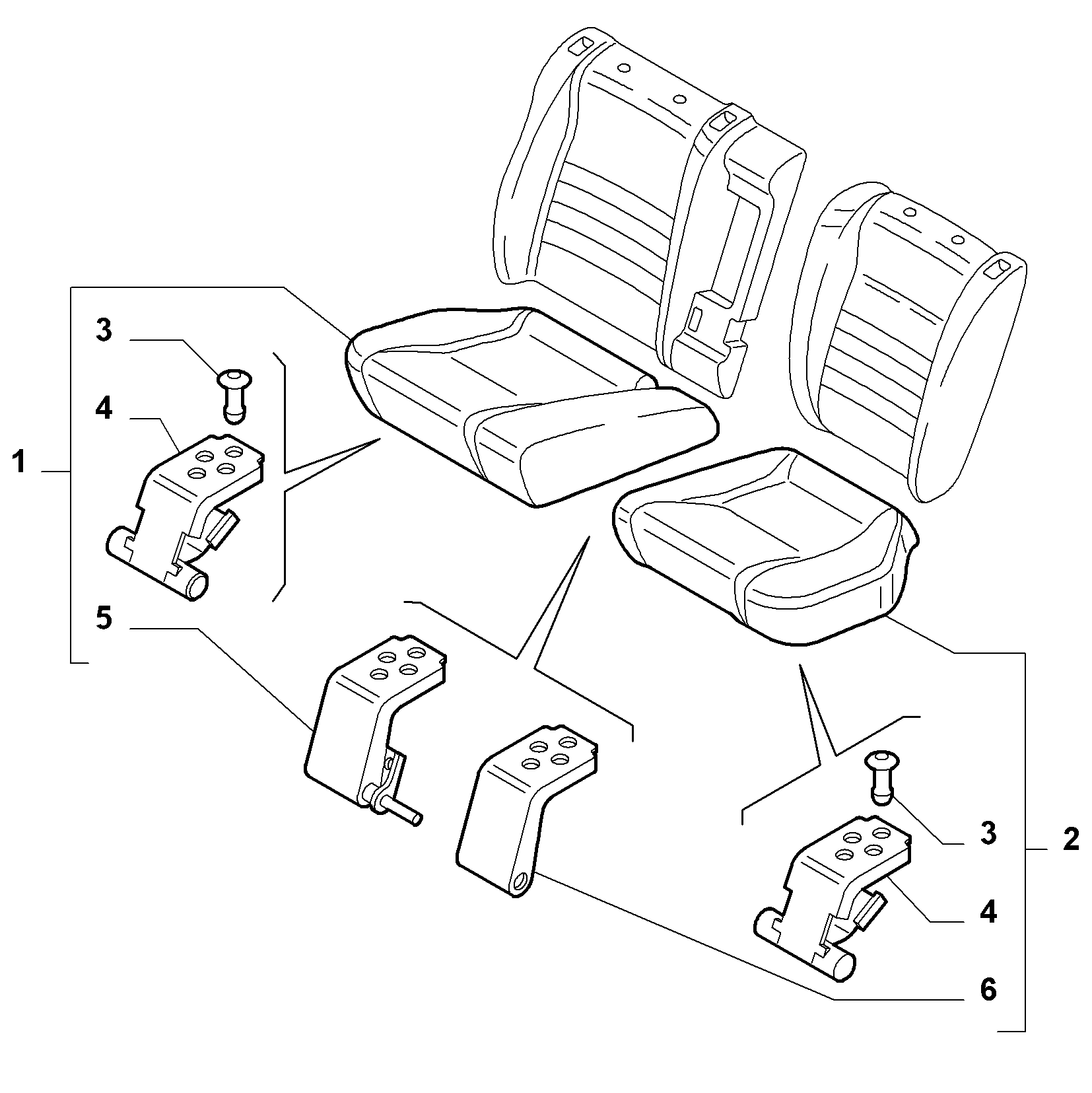 70613/05 REAR SEAT