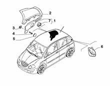 70523-040 INNER REAR PILLAR AND QUARTER GLASS TRIMS