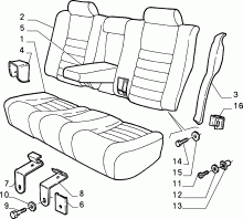 70613/01 REAR SEAT 