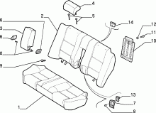 70613/00 REAR SEAT