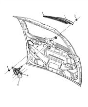 55514-020 REAR WIPERS - ARM, BRUSHES AND MOTOR