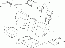 70613-010 REAR SET PADDING