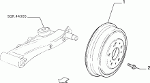 33125/00 ТОРМОЗА ЗАДНИХ КОЛЕС
