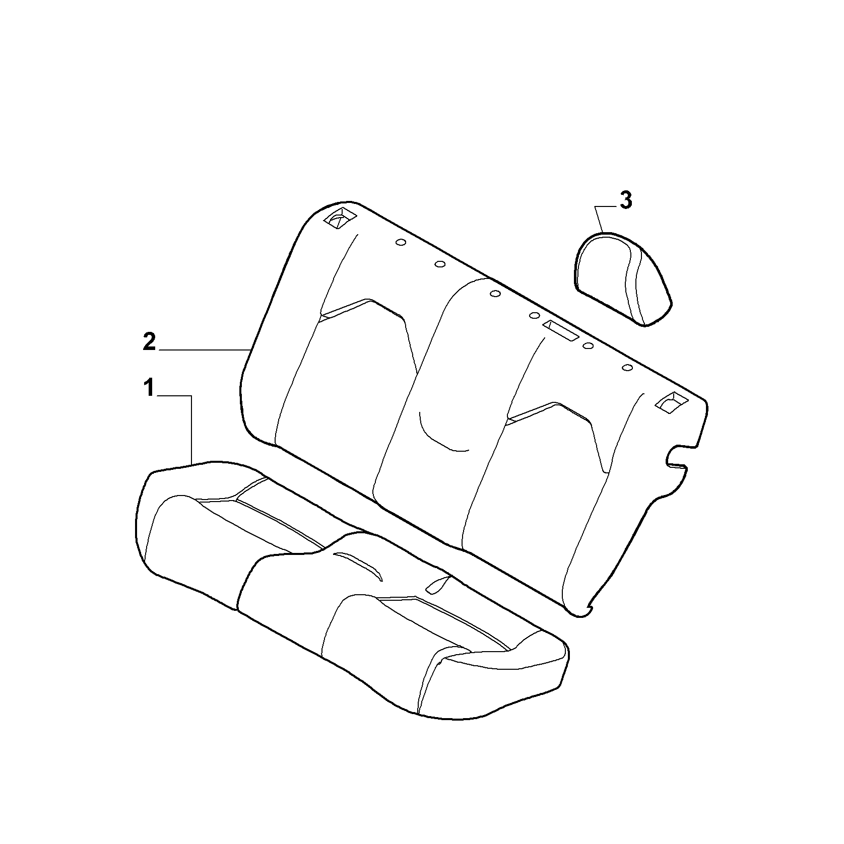 70615/10 REAR SEAT LINING