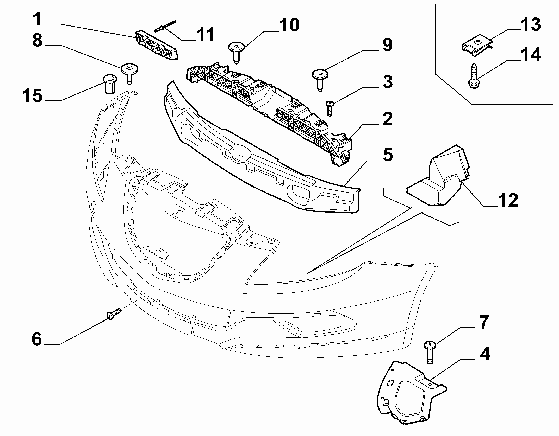 70726/00 ПЕРЕДНИЙ БАМПЕР 