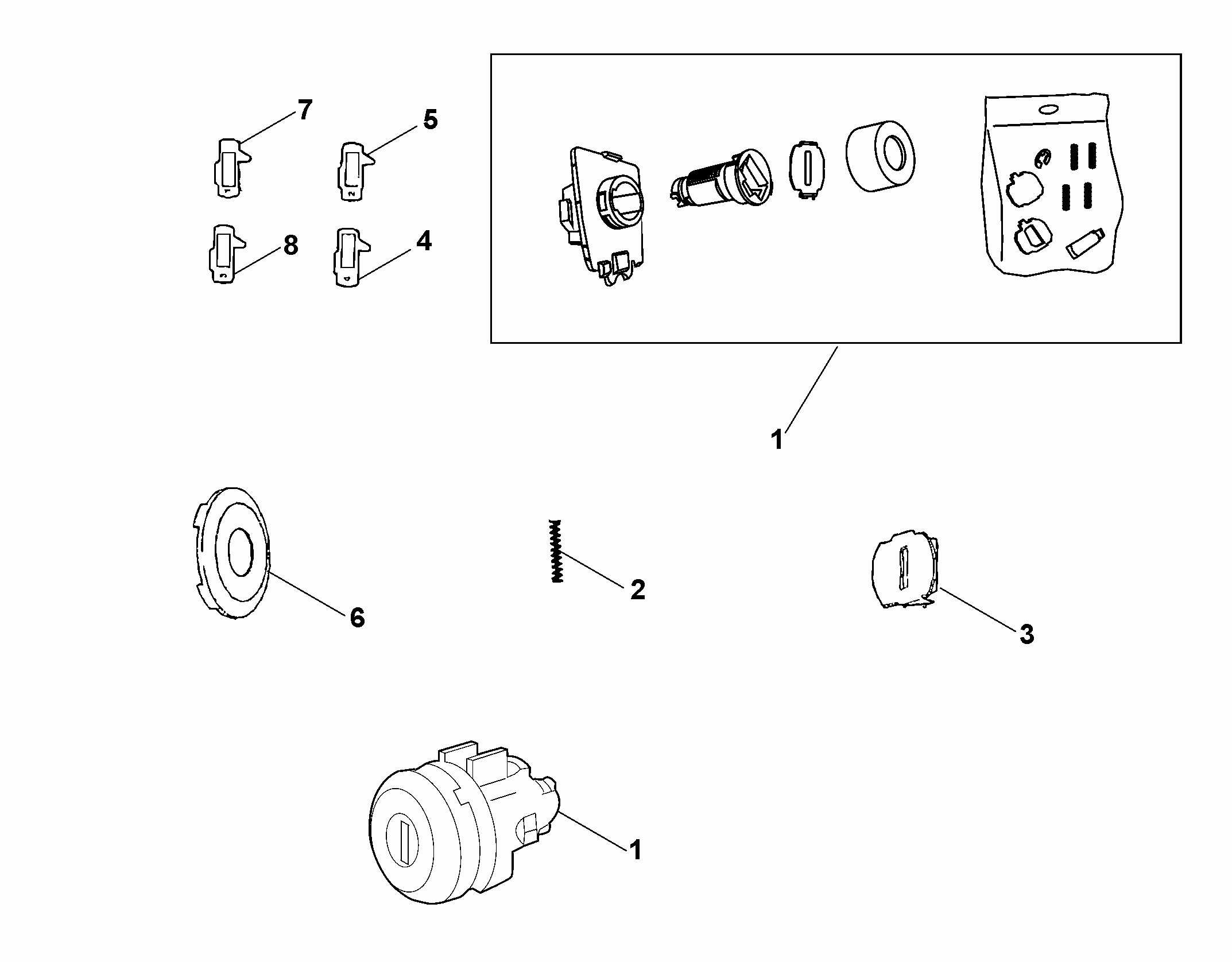 55202-020 KEY KIT AND OPENING SYSTEM