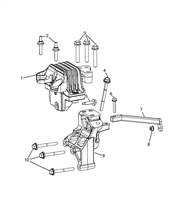 10003-010 ENGINE  SUPPORT