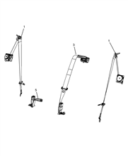 70527-020 REAR SEAT BELTS