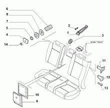 70613/01 REAR SEAT
