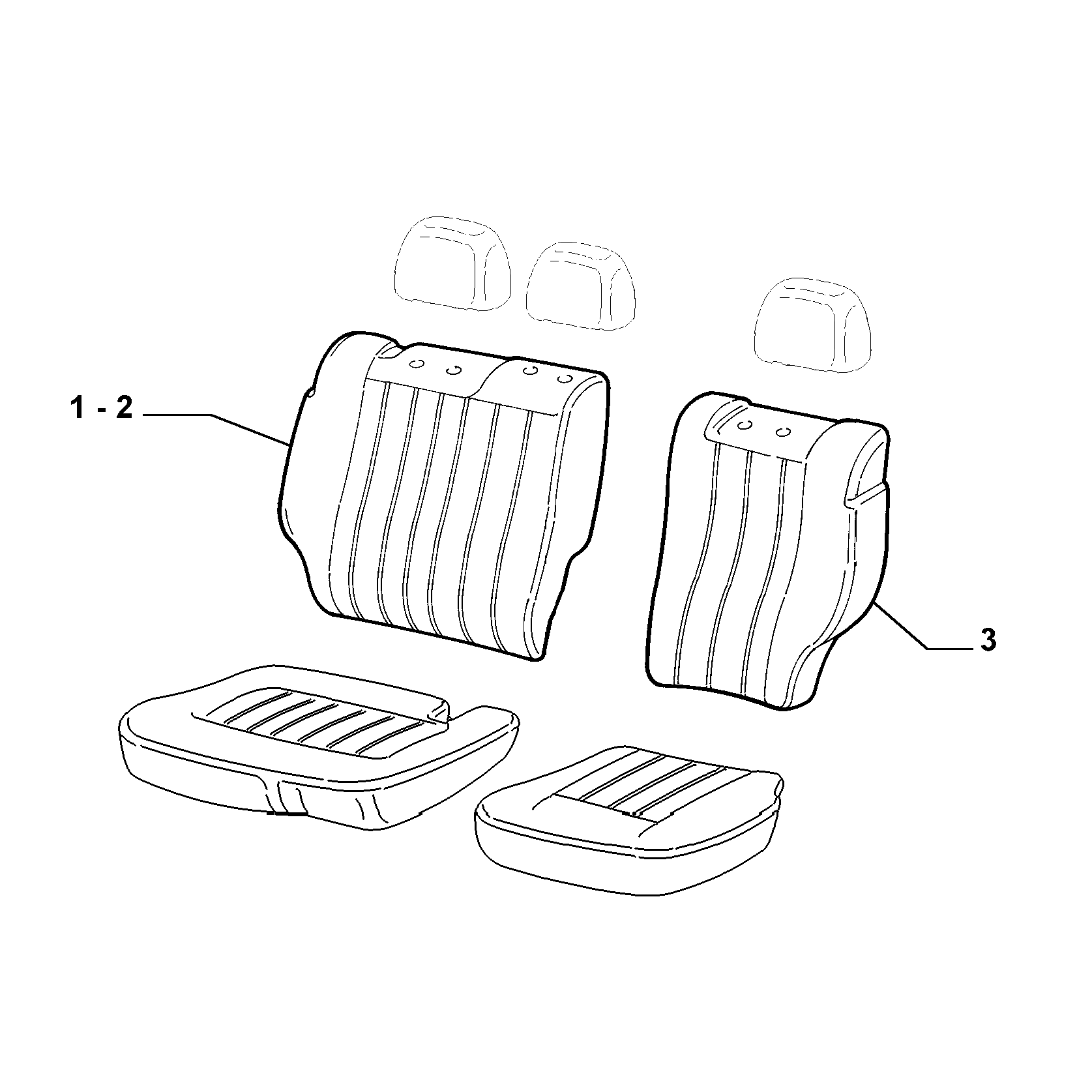 70615/02 REAR SEAT LINING
