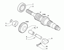 21215-010 PRIMARY SHAFT AND GEAR LEAD