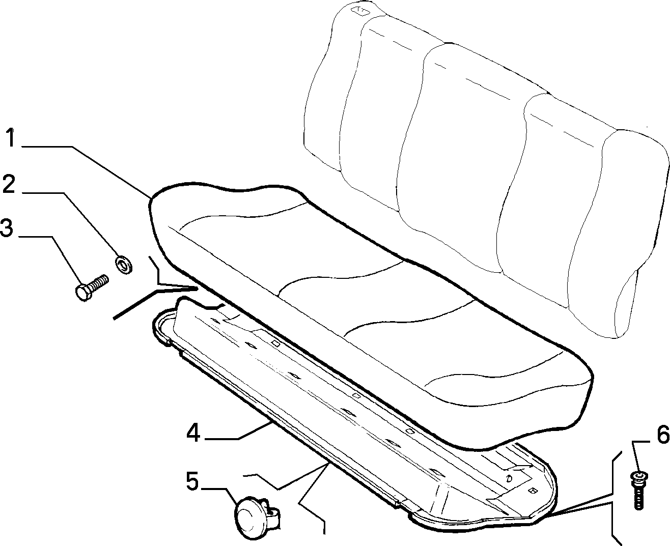 70613/00 REAR SEAT