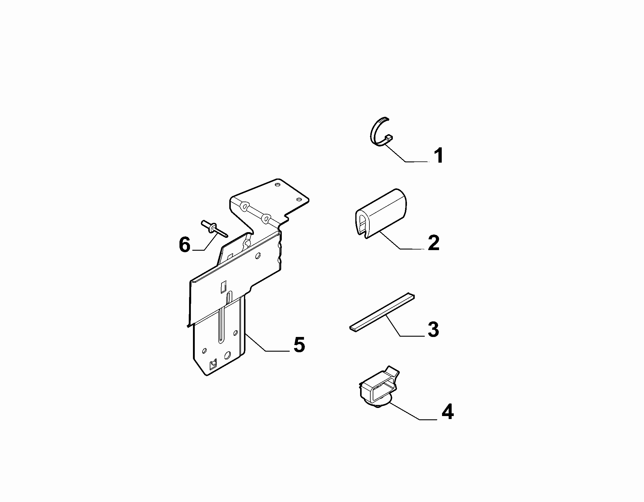 55527-020 DASHBOARD CABLE SET FASTENERS