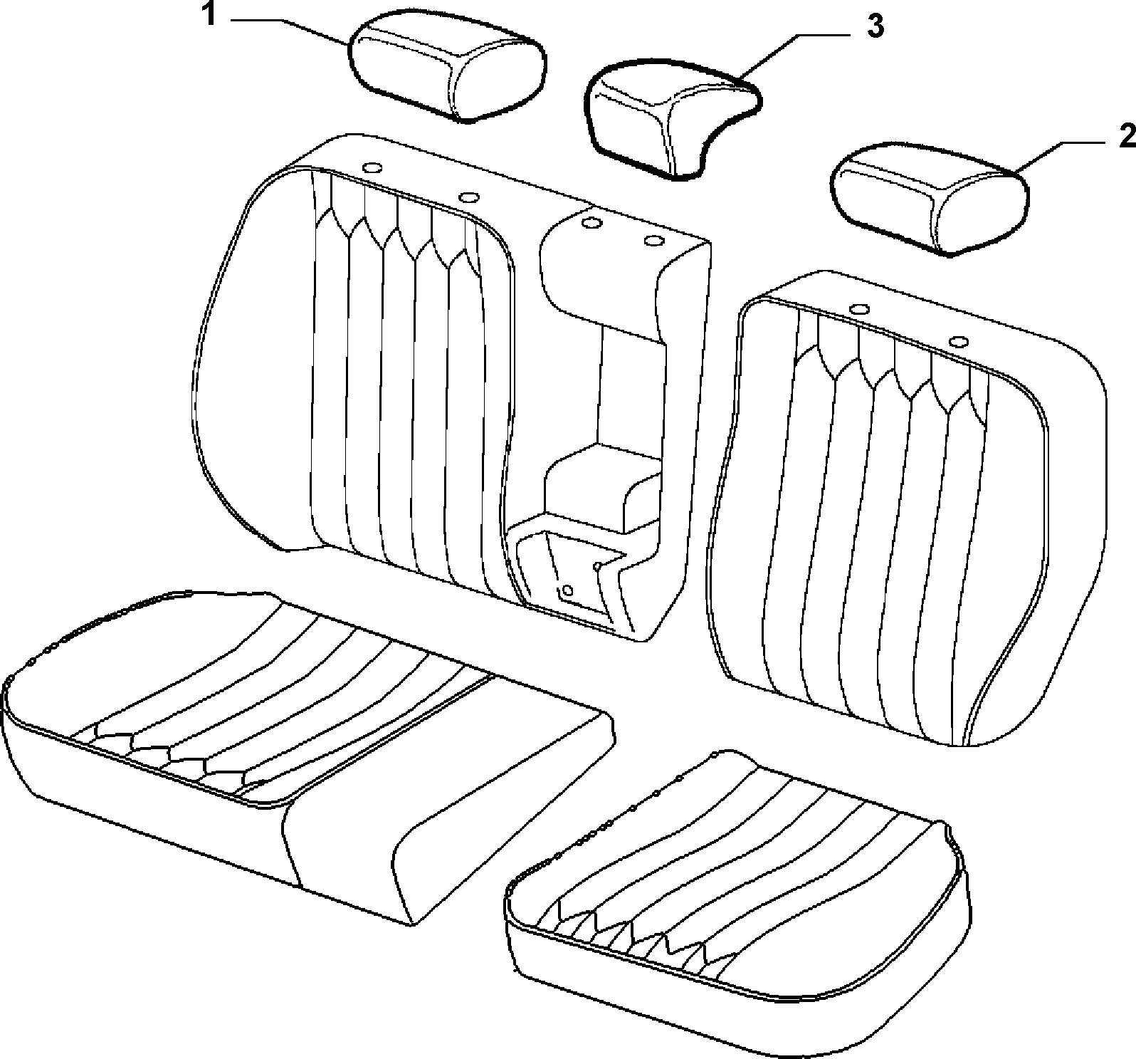 70615/03 REAR SEAT LINING