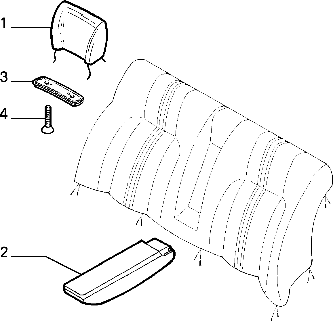 70615/00 REAR SEAT LINING 