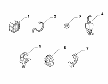 55527-020 DASHBOARD CABLE SET FASTENERS