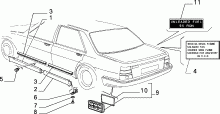 70712/00 НАРУЖНЫЕ НАКЛАДКИ И УПЛОТНИТЕЛИ 