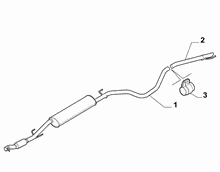 10258-030 REAR AND CENTRAL PIPES