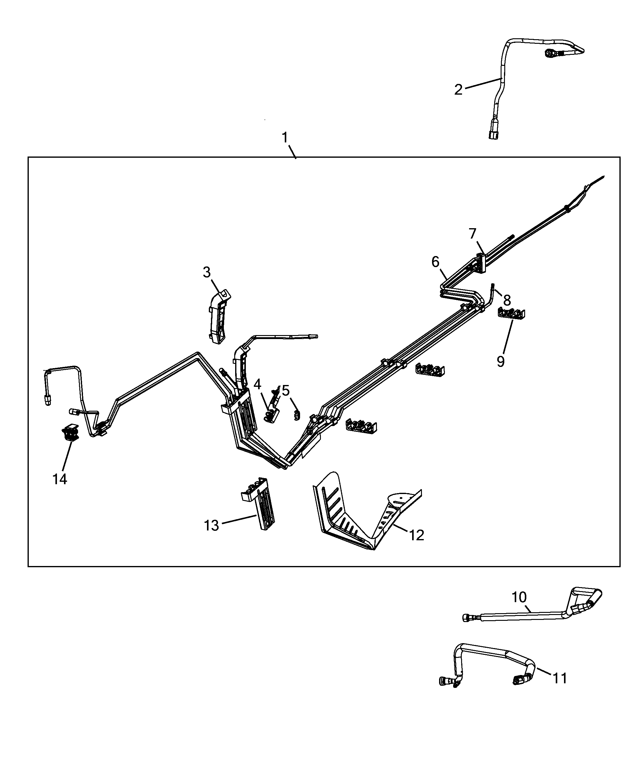 10201-020 UNDERSIDE FUEL PIPES