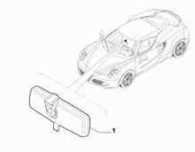 70740-010 REAR VIEW MIRROR