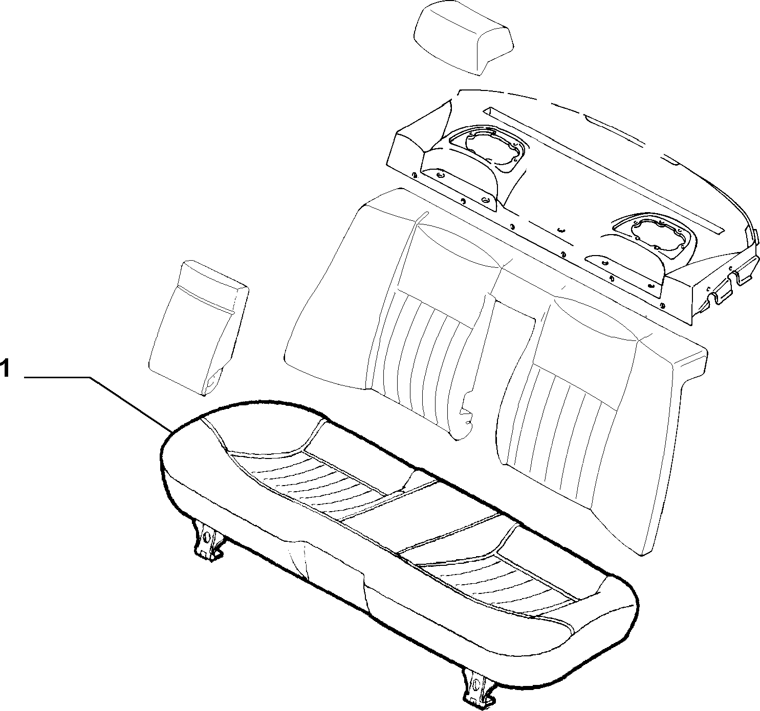 70615/01 REAR SEAT LINING