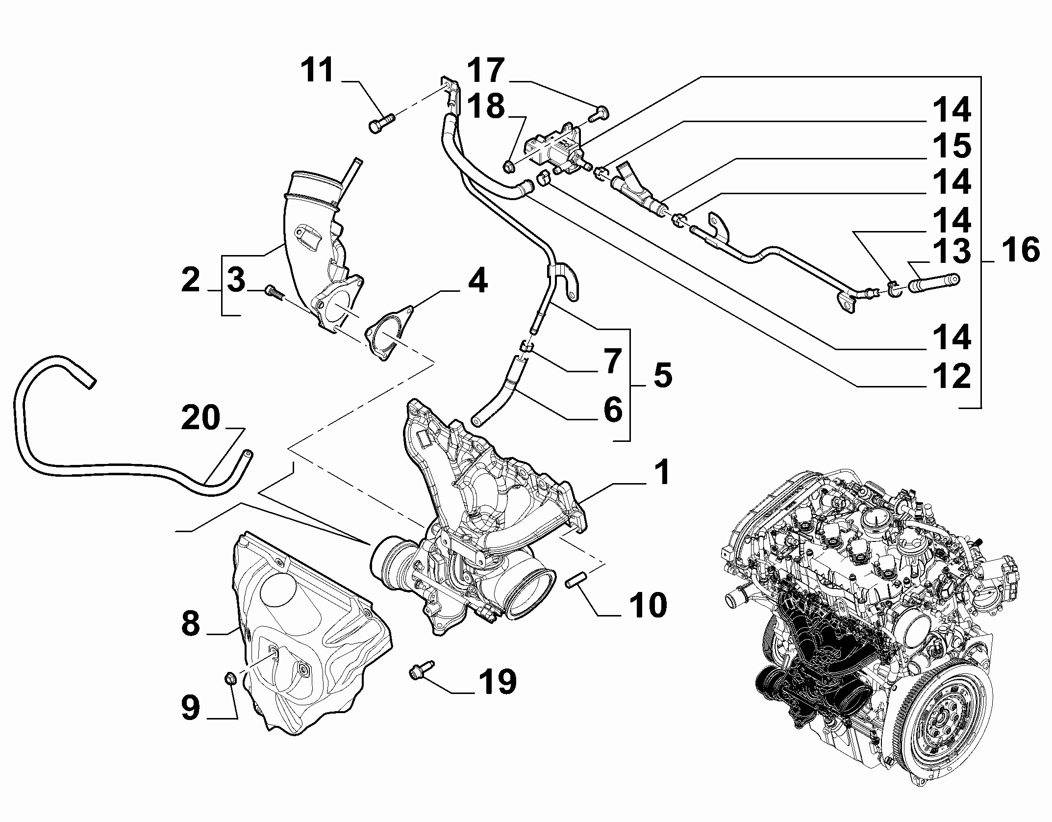 10252-010 TURBOCOMPRESSOR AND PRECATALYSER