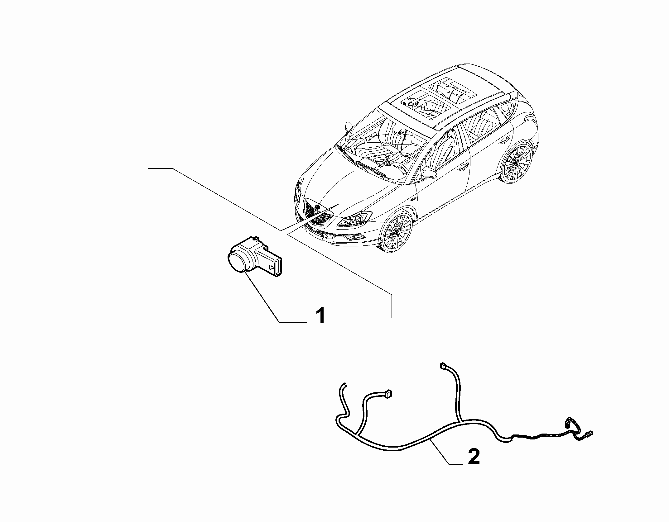 55501-050 REMOTE CONTROL FRONT PARKING SENSOR