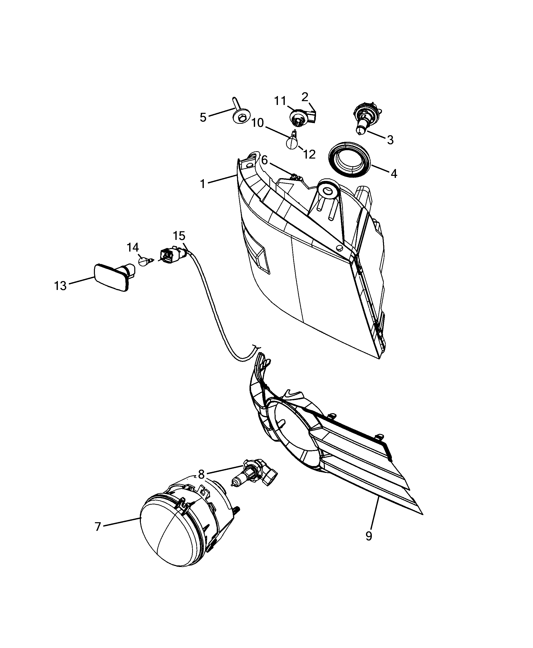 55401-010 FRONT HEADLIGHT