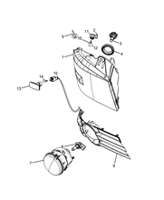 55401-010 FRONT HEADLIGHT