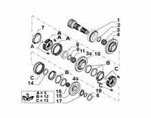 21215-034 SECONDARY UPPER MANIFOLD GEAR SHAFT