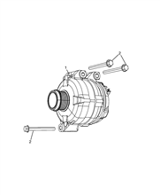 55301-010 ALTERNATOR AND MOUNTING