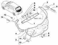 70148-030 INTERNAL REAR DOOR LINING