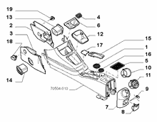 70504-040 COVERS  -  BEZELS - AIR DIFFUSER