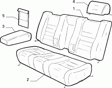 70615/00 REAR SEAT LINING