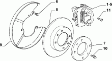 33125/00 ТОРМОЗА ЗАДНИХ КОЛЕС 