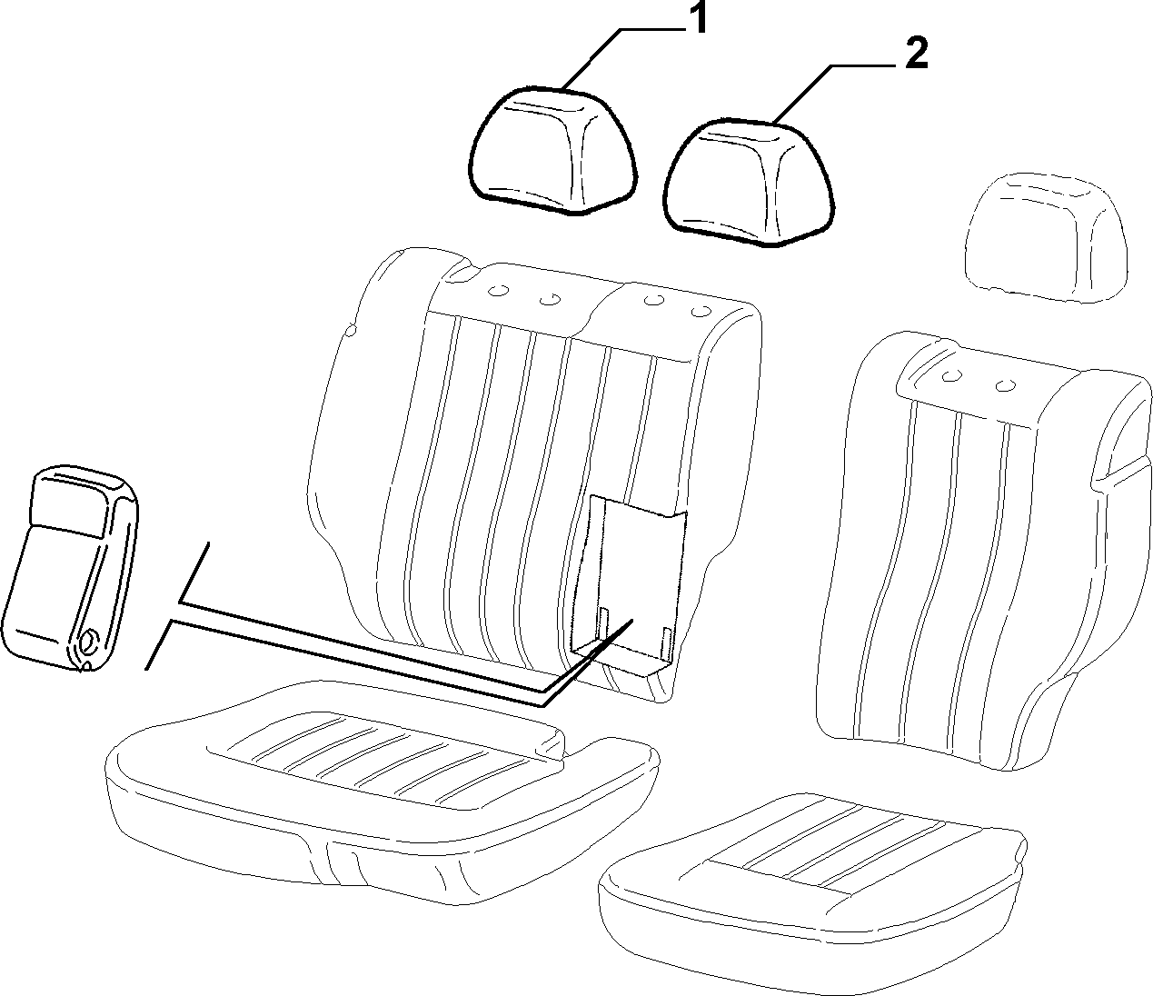 70615/00 REAR SEAT LINING