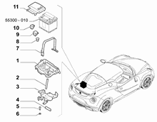 55300-030 BATTERY SUPPORT