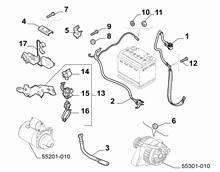 55300-040 BATTERY HARNESS